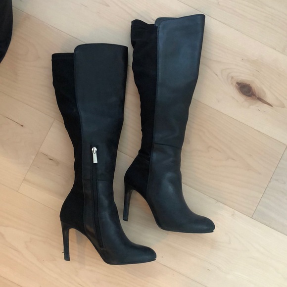 Vince Camuto Leather Knee High Boots - Picture 2 of 5